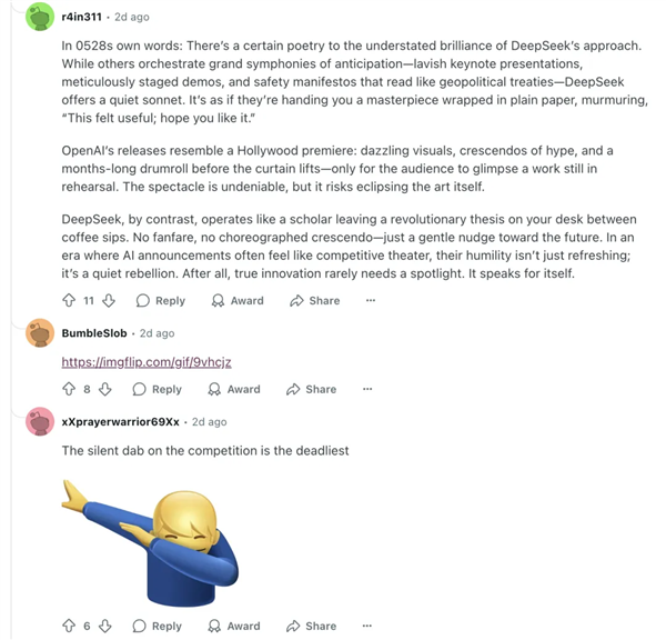 玩完DeepSeek R1新版 外国网友又蚌埠住了