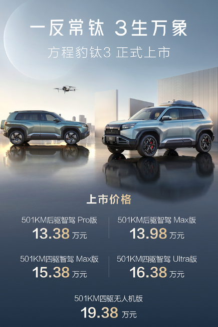 方程豹钛3交付延迟！熊甜波致歉：产能全速提升中